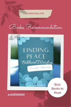 a book with the title finding peace