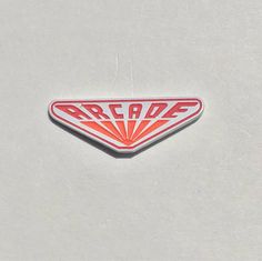 a red and white sticker with the word beadz on it's side