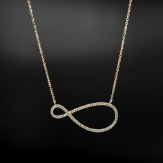 Introducing the Forever Love Infinity Hoop Necklace, a stunning and unique piece of jewelry that captures the essence of eternal love. Featuring a slightly unbalanced infinity symbol adorned with high-quality stones, this necklace is both elegant and eye-catching. The symbol is connected to a delicate chain, available in both sterling silver and 14k gold-plated sterling silver, making it the perfect gift for that special someone in your life. ---------------------------------- Specs: -- Material Evil Eye Tennis Bracelet, Infinity Hoop, Hoop Necklace, Diamond Evil Eye, Christian Fashion, Pave Pendant, Infinity Symbol, Delicate Chain, Silver 925 Necklace