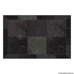 black marble tiles with different shapes and sizes for wall decoration or flooring, suitable to be