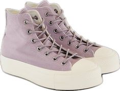 Casual Purple Converse Sneakers, Purple Converse Lace-up Sneakers, Purple Converse Sneakers For Spring, Spring Purple Converse Sneakers, Converse Purple Sneakers For Spring, Colored Converse, White Low Top Converse, Converse Platform, Black Casual Shoes