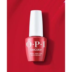 OPI GelColor Gel Nail Polish - Emmy, Have You Seen Oscar (Creme) with OPI Intelli-Gel Technology™ / 0.5 oz. Red Gel Nail Polish, Red Gel Nails, Gel Nail Polish Colors, Pink Gel Nails, Nail Cuticle, Daily Style, Nail Polish Colors, Gel Color, Perfect Nails