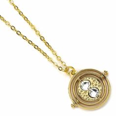 PRICES MAY VARY. Official Harry Potter product Official Harry Potter Licensed Product Official Packaging Gold Plated Time Turner Necklace, Harry Potter Necklace, Time Turner, Harry Potter Jewelry, The Prisoner, Harry Potter Merchandise, The Prisoner Of Azkaban, Prisoner Of Azkaban, Snake Necklace