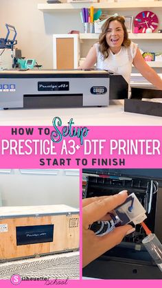 how to setup prestige a3 - dtf printer with step by step instructions for beginners