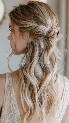 9000+ hair styles, long hair styles, hair color, Trendy and Unique Hairstyle --- Wedding Hair, Girl Hair Woman Bridesmaid Beach Hair, Tropical Hairstyles Beach, Beachy Bridal Hair, Beach Wedding Hair Ideas, Beach Bride Hair, Bestie Wedding, Destination Wedding Hair, Bride Hair Down