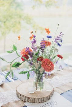 a vase filled with flowers sitting on top of a table