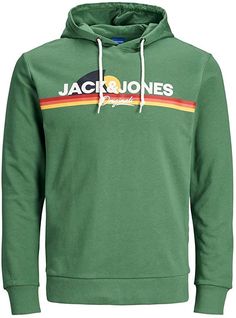 Ein zeitloses Basic ist der Hoodie von JACK & JONES mit einem Logoaufdruck auf der Vorderseite. Der Pullover bietet durch die Baumwolle einen angenehmen Tragekomfort. Der Hoodie verfügt über eine Kapu Male Hoodie, Mens Sweatshirts Hoodie, Jack Jones, Pullover Sweater, Pullover Sweaters, Hooded Sweatshirts, Hoodies Men, Sweatshirts Hoodie