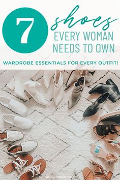 If you're missing one of these types of shoes, it's time to hit the mall! These 7 essential shoes are staples for every woman's capsule wardrobe. Your closet isn't complete until you have these must have shoes that will put the perfect touch on any outfit! #shoetrends #musthaveshoes Must Have Shoes For Fall 2022, Shoe Essentials Women Capsule Wardrobe, Fall Shoe Staples, Shoe Staples For Women, Fall Shoe Essentials, Types Of Boots Woman Chart, Dress Up Shoes, Affordable Shoes