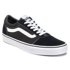 Vans Ward Men's Suede Skate Shoes | Kohls Vans Lace-up Skate Shoes With Boost Midsole, Vans Outfit, Teen Boy Outfits, Mens Skate Shoes, Men Suede, White Vans, Black Vans, Skater Style, Vans Sneakers