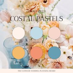 the ultimate wedding planning board for cout pastels