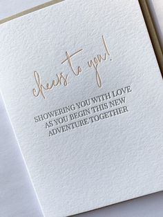 a close up of a card with the words guest to you written in cursive font