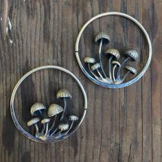 Big Mushroom, Mushroom Patch, Silver Metal Clay, Aluminum Earrings, Lip Balm Recipes, Mushroom Jewelry, May Birthday, Ear Weights, Art Necklaces