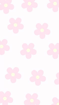 a pink flower pattern on a white background