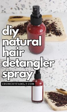 simple recipe for diy natural hair detangler spray, for tangled hair. great for smoothing hair, moisturising and detangling Essential Oil Hair Spray, Natural Hair Detangler, Hair Detangler Spray, Diy Natural Hair, Essential Oil Hair, Smoothing Hair, Tangle Free Hair, Natural Hair Diy, Detangler Spray