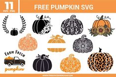 free pumpkin svg cut files