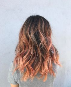 Blorange Hair - 10 Reasons Why #Blorange is the New Black Blorange Hair, Nails Pastel, Peach Colour, Hair Color Balayage, Strawberry Blonde, Orange Hair, Long Bob