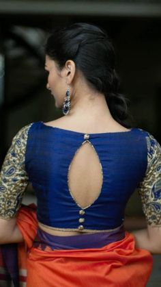 Bead Edging, Indian Blouse Designs, Blouse Designs High Neck, Latest Model Blouse Designs