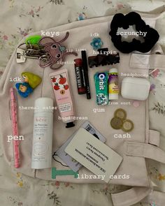 What’s Inside My Bag, School Bag Organization, Road Trip Bag, What's In My Purse