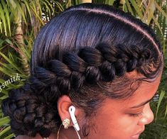 4a Natural Hair, Two Braid Hairstyles, Braided Hairstyles For Black Women Cornrows, Big Box Braids Hairstyles, Braided Ponytail Hairstyles, Curly Hair Styles Easy, Hair Twist Styles, Hairdos For Curly Hair