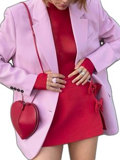 A Day In Paris, Nightwear Dress, Day In Paris, Outfit Combos, Look Rose, Outfit Chic, Mode Casual, Pink Blazer, Fashion Mistakes