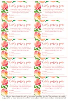 watercolor peaches wedding seating cards