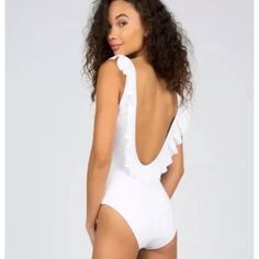 Up For Bidding/Sale Is A Sugar Coast By Lolli Swim Ruffle White One-Piece Swimsuit Juniors/Women Size (1-Large) (2-Extra Large (Xl).This Swimsuit Is Brand New With Tags & Hygienic Liner Attached. Please Read Below For A More Detailed Description Of The Hottest Swimsuit For Your Summer: Be A Showstopper At The Pool In This Fashion Forward Lolli One Piece. This One Piece Is Trendy With Its Ruffle Neck Edge Detail And Low Scoop Back. The One Piece Was Made For Comfort But Doesn’t Hinder Style! Sizi Summer One Pieces With Ruffles For Poolside, Summer Ruffle One-pieces For Poolside, Solid One-piece With Ruffles For Summer, White Summer One Piece With Ruffles, White Summer One-piece With Ruffles, White Ruffled One-piece Swimsuit, White Ruffled One-piece For Summer, White Ruffled Summer One Piece, White Ruffled Summer One-piece