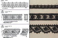 the instructions for how to crochet lace