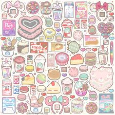 Item Illustration, Soothing Pictures, Craft Stuff, Food Drawing, Drawing Clothes, Amazing Spider, Sticker Sheet, Cute Food, Cute Stickers