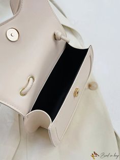 BirdinBag - Stylish Crossbody Bag with Metallic Heart Accent - A Fashion Must-Have! Beige Shopping Bags With Hasp Closure, Beige Bags With Hasp Closure For Shopping, Beige Top Handle Bag With Hasp Closure, Beige Satchel Phone Bag, Beige Top Handle Shoulder Bag With Hasp Closure, Beige Shoulder Bag With Hasp Closure And Double Handle, Beige Rectangular Bag With Hasp Closure, Cream Top Handle Bag With Mobile Phone Pocket, White Top Handle Bag With Hasp Closure