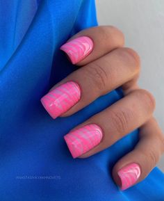 Business Nails, Summer Gel Nails, Blue Acrylic Nails, Gel Nail Design, Minimalist Nails, Chic Nails, Short Acrylic Nails