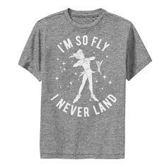 a grey t - shirt that says i'm so fly, i never land