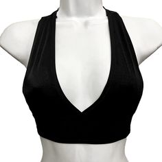 Material Is A Nylon/Spandex Blend. Top Is Not Lined Or Padded And May Be Show-Through If Worn With Nothing Underneath. Tape (Bandage, Electrical, Bra Tape...) Or Pasties Are A Good Option If You Don't Want To Wear A Bra! Our Fit Is Comparable To Victoria's Secret. See My Other Listings For Other Sizes, Colors And Styles I Have Available! Bundle 2 Or More Items For 10% Off And Discounted Shipping. Leave A Message If You Have Any Questions! Party Crop Top With Built-in Bra And High Stretch, Fitted Low-cut Halter Top With Built-in Bra, Stretch V-neck Crop Top For Night Out, Fitted V-neck Crop Top For Workout, Stretch Halter Top With Built-in Bra For Party, Fitted T-back Halter Top For Night Out, Solid V-neck Crop Top For Party, Party Low-cut Crop Top With Built-in Bra, Stretch Crop Top With Built-in Bra For Evening