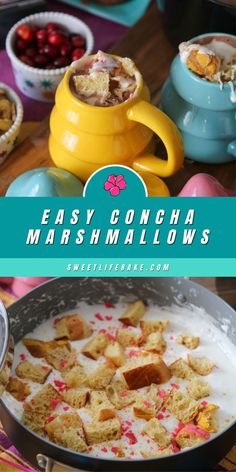 Easy Concha Marshmallows