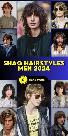 The world of men's grooming welcomes the shag hairstyles men 2024celebrating the best of curly texturesThese stylesinspired by the messy appeal of the 70soffer a modern twistmaking curly hair the star of the showThe choppy layers provide the necessary volumeensuring a look that's both edgy and timeless. Shag Hairstyles Men, Shag Hair, Choppy Layers, Hairstyles Men, Men's Grooming, The Star, Curly Hair, Hairstyles