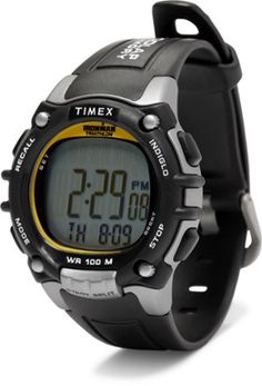 The Timex Ironman 100-Lap digital watch features all-day white reflector display  as well as INDIGLO Night-Light and NIGHT-MODE for easy use in low light and darkness Timex Ironman Watch, Timex Ironman, Unique Watches, Stylish Watches Men, Light And Darkness, Night Mode, Timex Watches, Watches Unique, Stylish Watches