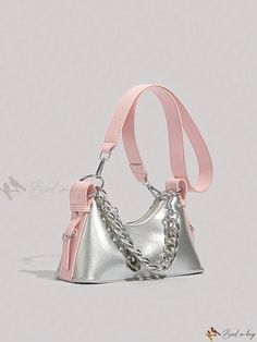 Bird in Bag - PU Leather Crossbody Bag in Colorful Crescent Shape Buckle Bag, Buckle Bags, Crescent Shape, Leather Patchwork, Adjustable Bag, Carrier Bag, Bird In Bag, Bag Straps, Sling Bag