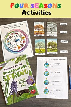 Teach your little ones all about the four seasons with this printable unit study! This resource will teach your little one all about the changing seasons, the reason for the seasons, the signs of each season, which months make up each season, and so much more! The unit study is ideal for ages 3-9 with many activities suitable for toddlers as well. #fourseasonsactivitiesforkids #fourseasons #fourseasonsactivities #fourseasonsideas Seasons Activities, Spring Season