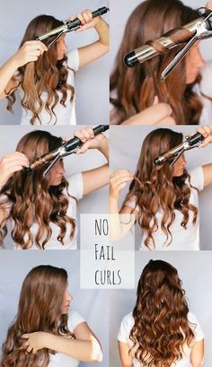 Easy Curls, Spiral Curls, Curling Irons, Beachy Waves, Curling Iron