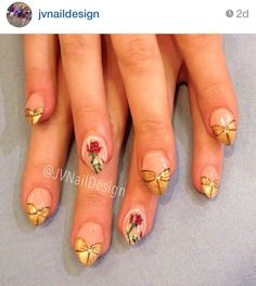 Beauty and the beast nails | Nails | Pinterest | Beauty And The ... Beauty And The Beast Nails, Unicorn Nails Designs, Disney Princess Nails, Belle Nails, Nails Disney, Disney Nail Designs, Disney Inspired Nails, Princess Beauty, Disney Belle