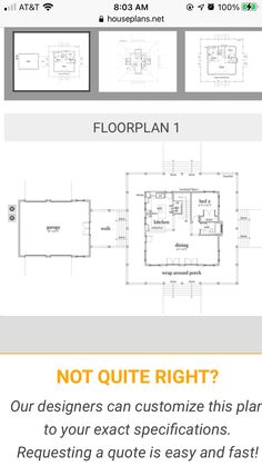 the floor plan for a house that has been built