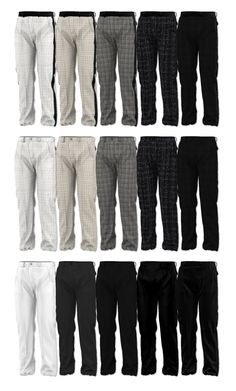 men's pants are shown in multiple colors and sizes, including black, white, gray