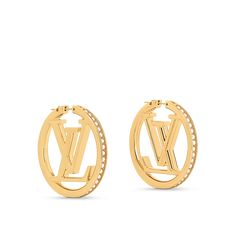 LOUIS VUITTON® - Louise Pearls Earrings - Gold Luxury Round Pierced Earrings, Luxury Earrings For Everyday With Pierced Ears, Luxury Aaa Quality Earrings For Everyday Wear, Luxury Hoop Earrings For Evening, Pearls Earrings Gold, Louis Vuitton Earrings, Pearls Earrings, Golden Earrings, Gold Pearl Earrings