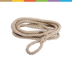 a white rope on a white background