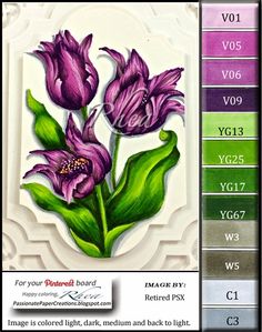 an image of some flowers on a card