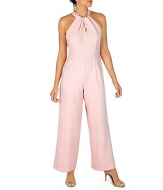 outfits for wedding Light Pink Romper, Women Jumpsuit Outfits Dressy, Women Jumpsuit Outfits, Halter Top Romper, Beach Jumpsuit, Beach Jumpsuits, Jumpsuit Outfits, Halter Neck Jumpsuit, Outfits Dressy