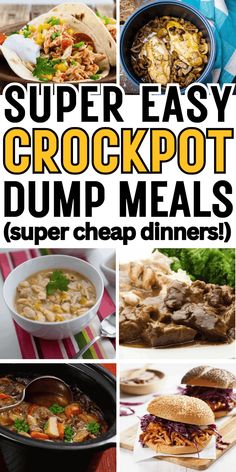 super easy crockpot dump meals are the perfect way to use up leftovers