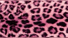 an animal print pattern is shown in pink and black colors, with the image of a leopard's fur