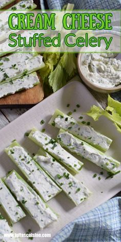 several pieces of cheese on a plate with lettuce and dip in the background