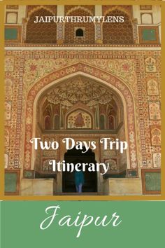 two days trip itinerary in jalput, india with text overlay