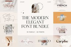 the modern elegant font bundle is available for free